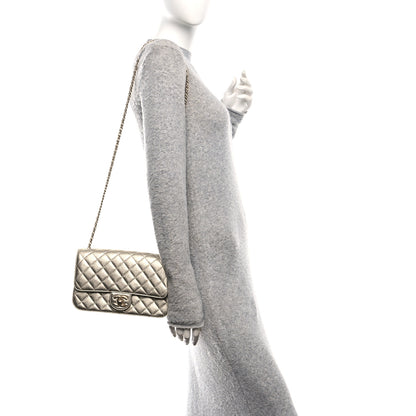 Chanel Metallic Caviar Quilted Medium CC Slide Flap Light Gold 2 of 11