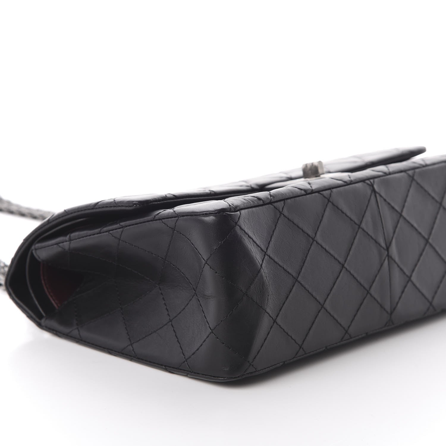 Chanel Aged Calfskin Quilted 2.55 Reissue 226 Flap Black 7 of 13