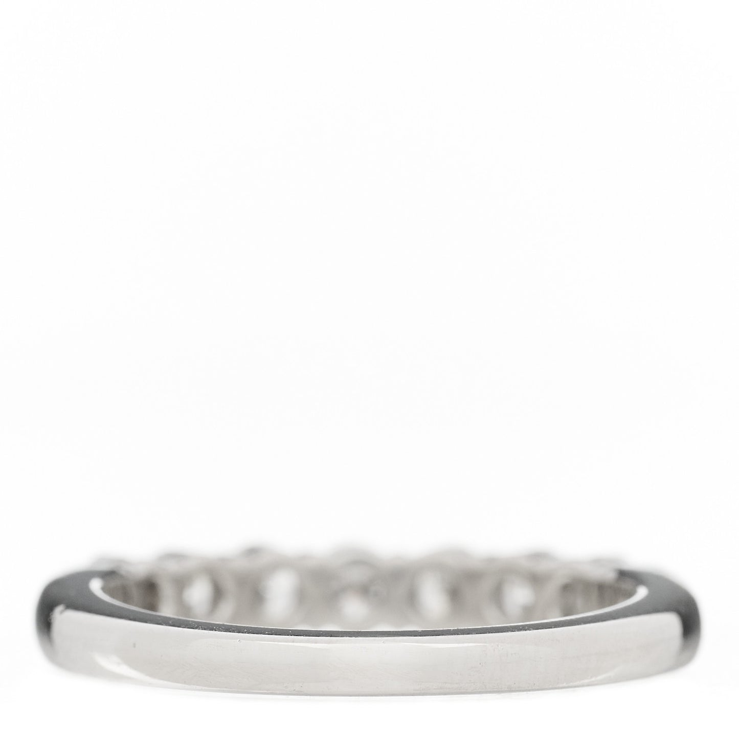 Platinum Diamond 3mm Embrace Half Circle Band Ring 49 5