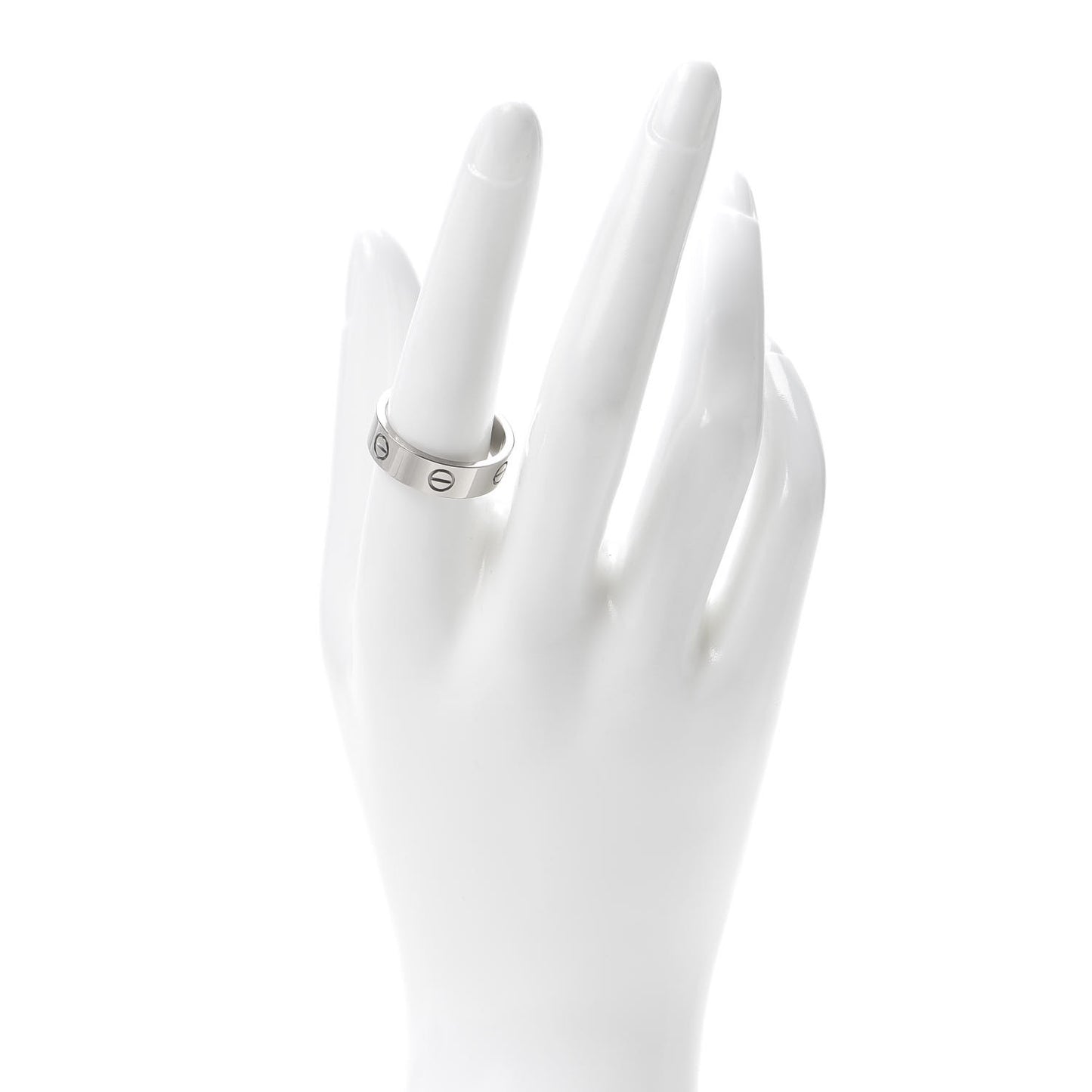 18K White Gold 5.5mm LOVE Ring 59 8.75