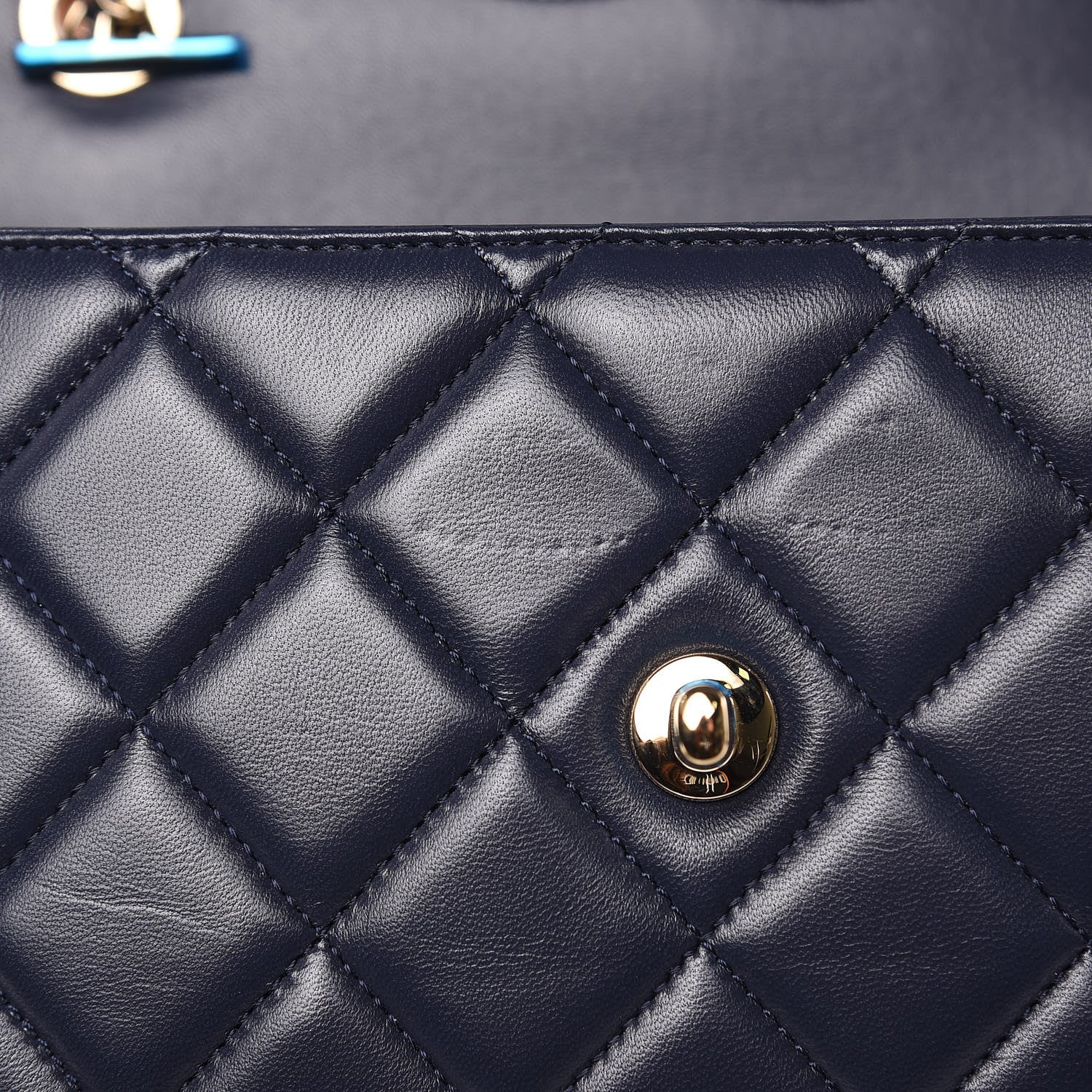 Chanel Lambskin Quilted Medium Trendy CC Flap Dual Handle Bag Navy Blue 14 of 14