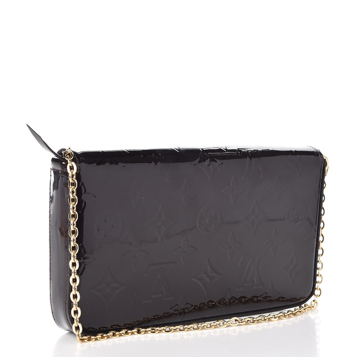 Vernis Pochette Felicie Chain Wallet Amarante