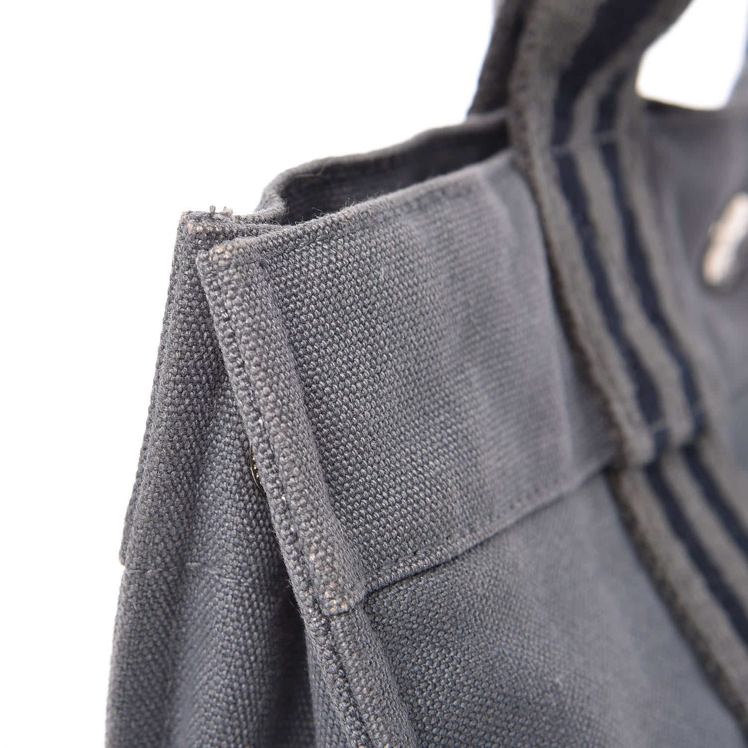 Hermes Canvas Fourre Tout Grey 7 of 10