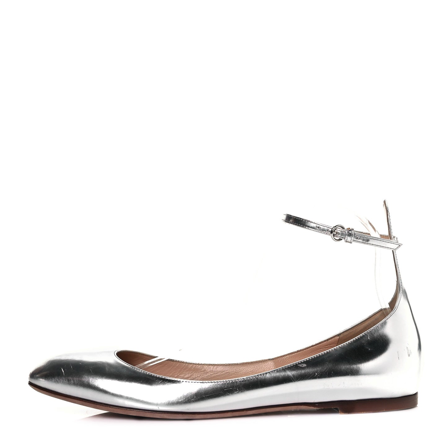 Patent Tan-Go Ballerina Flats 40.5 Silver