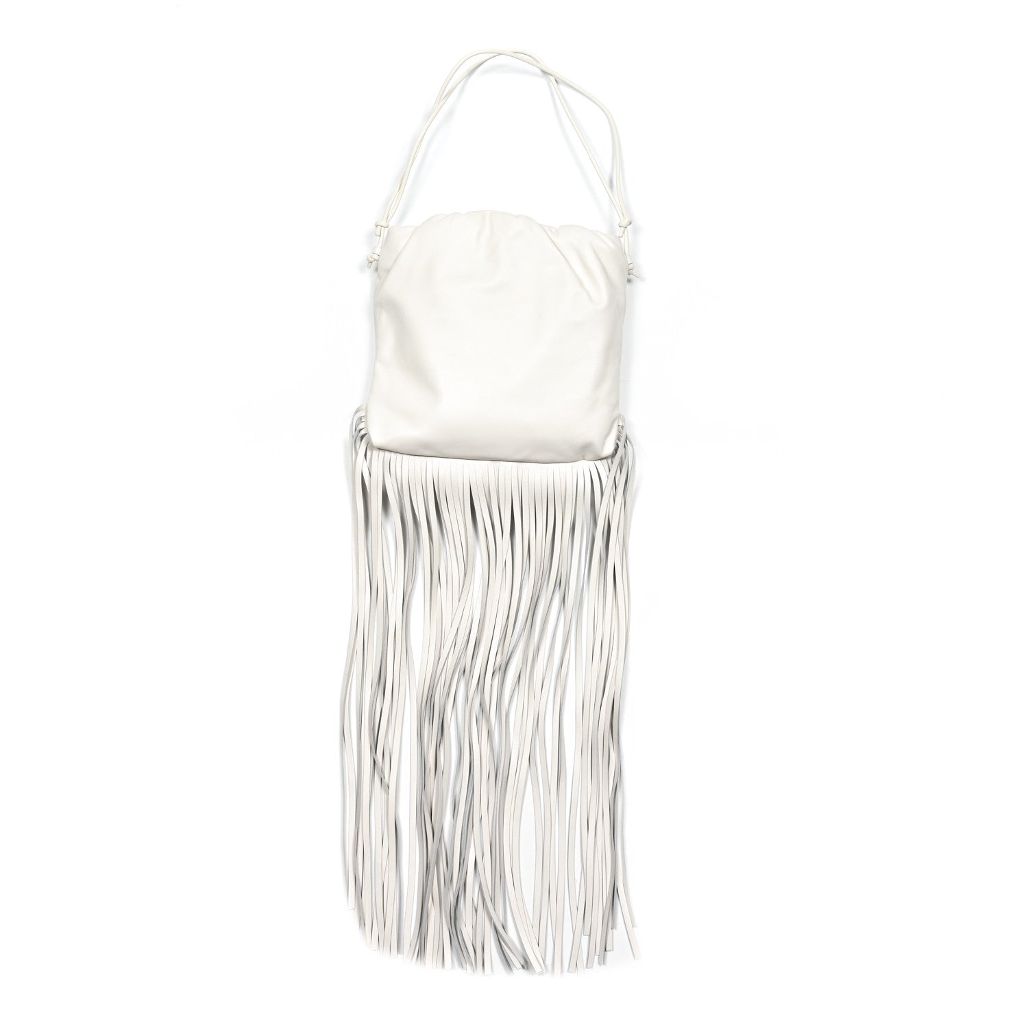 Bottega Veneta Nappa The Fringe Pouch Shoulder Bag White 3 of 6
