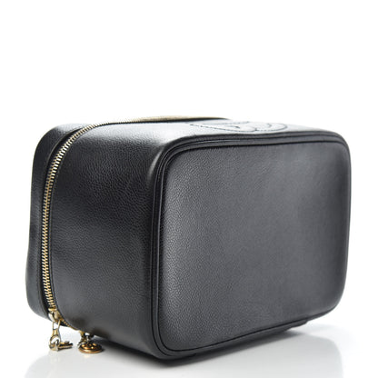 Chanel Caviar Vanity Cosmetic Case Black 4 of 11