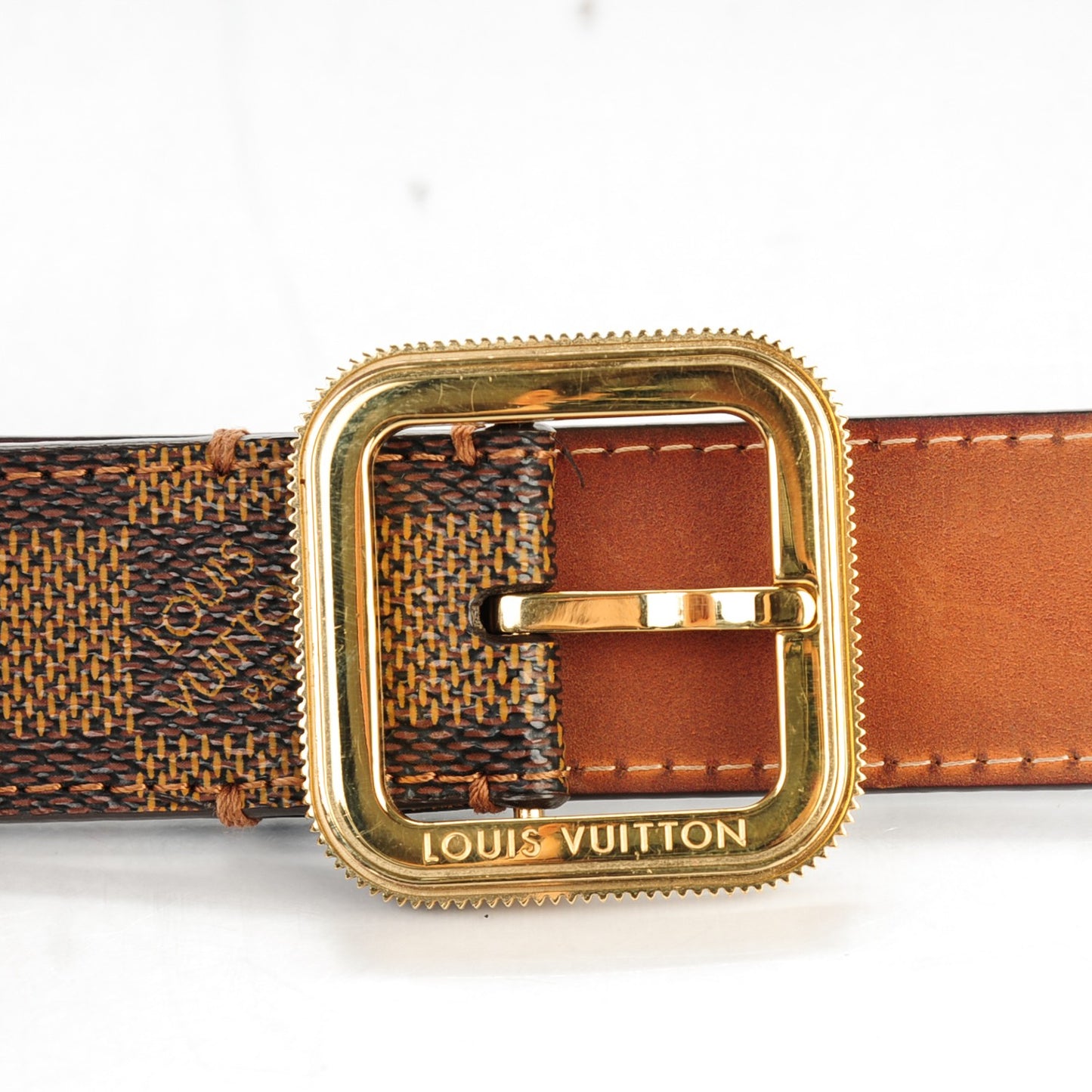 Damier Ebene Tresor Belt 95 38