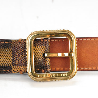 Louis Vuitton Damier Ebene Tresor Belt 95 38 7 of 8