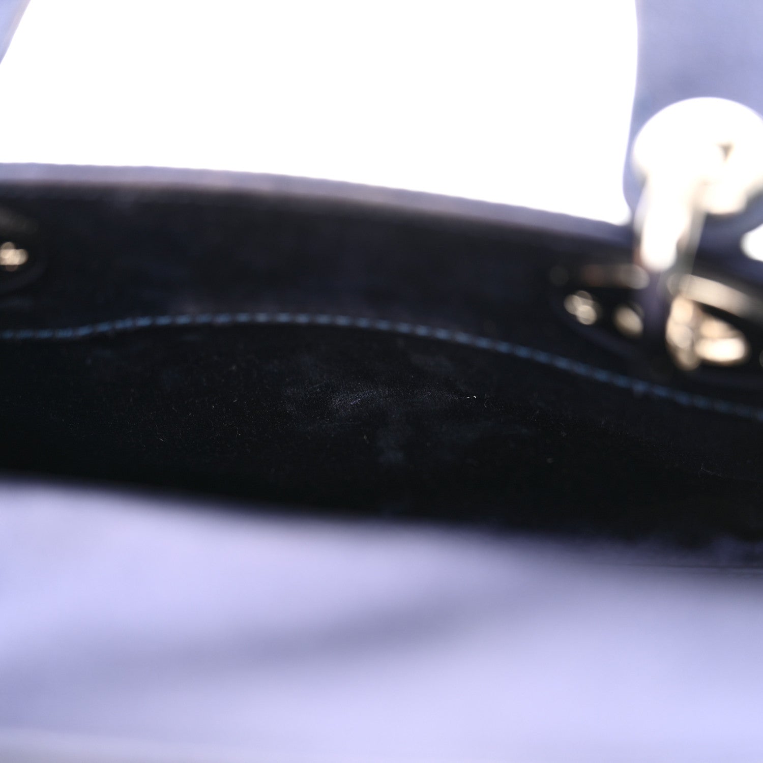 Christian Dior Satin Crystal Cannage Mini Lady Dior Navy 11 of 16