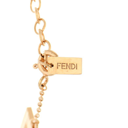 Fendi Metal Baguette Link Bracelet Gold 4 of 5