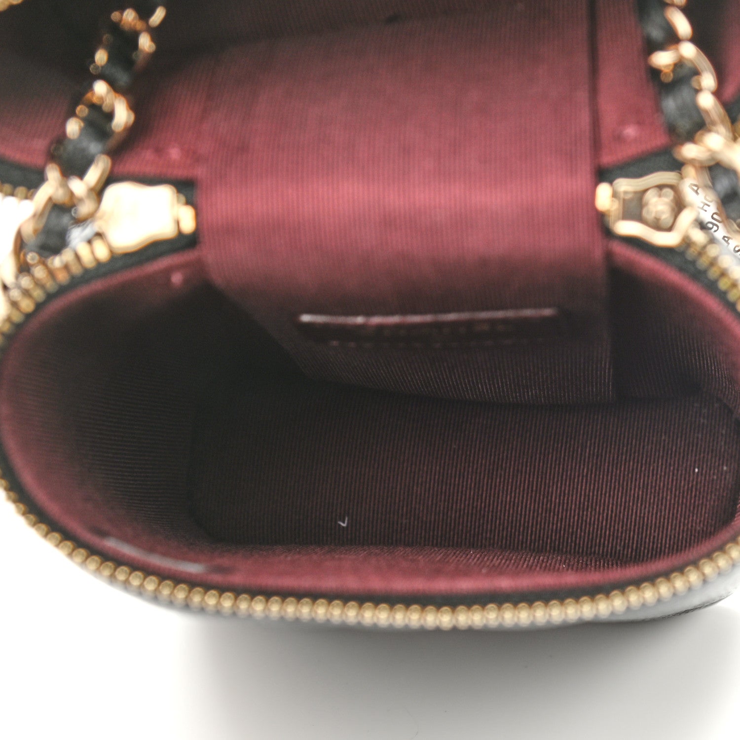 Chanel Caviar Quilted Phone Holder With Chain Black 5 of 9