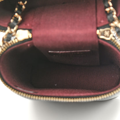 Chanel Caviar Quilted Phone Holder With Chain Black 5 of 9