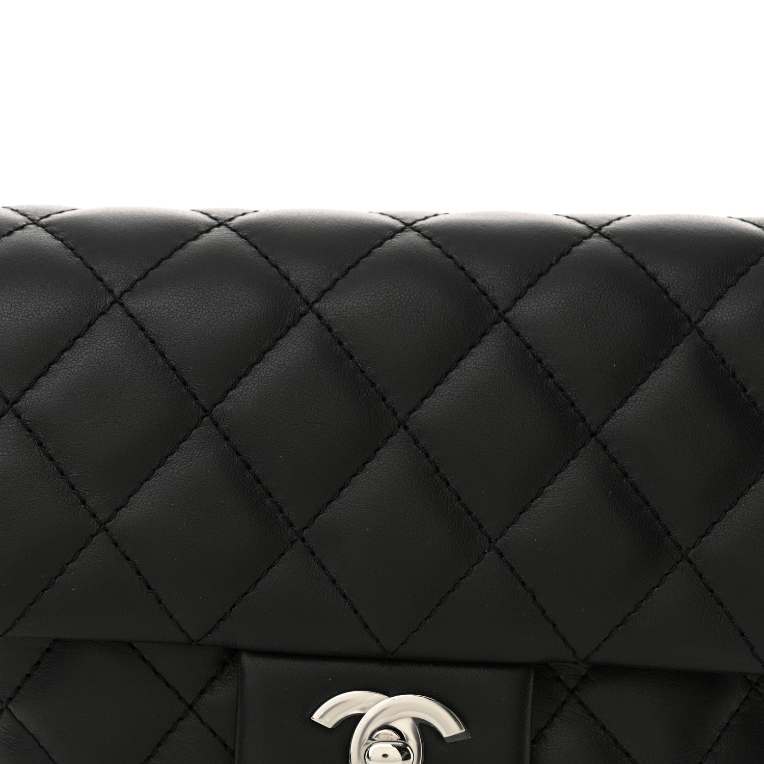 Chanel Calfskin Quilted CC Uniform Flap Belt Bag Black 8 of 10