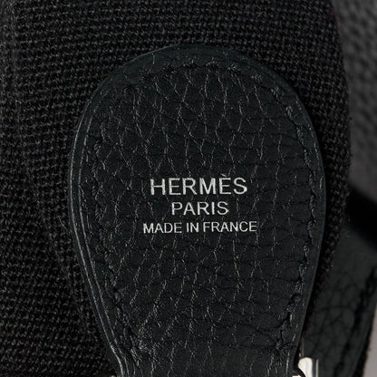 Hermes Taurillon Clemence Evelyne II PM Black 8 of 12