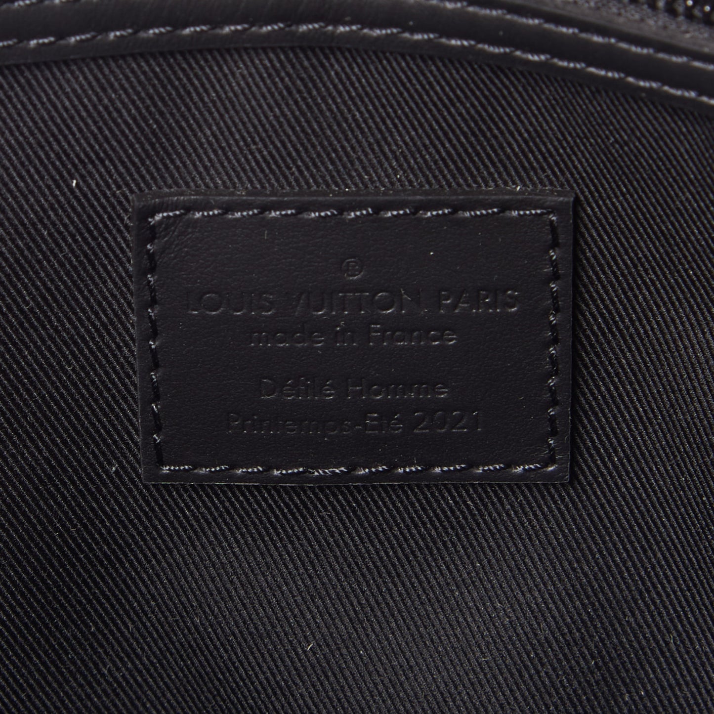 Calfskin Damier Distorted Keepall Bandouliere 40 Black
