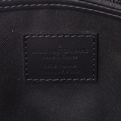 Louis Vuitton Calfskin Damier Distorted Keepall Bandouliere 40 Black 8 of 8