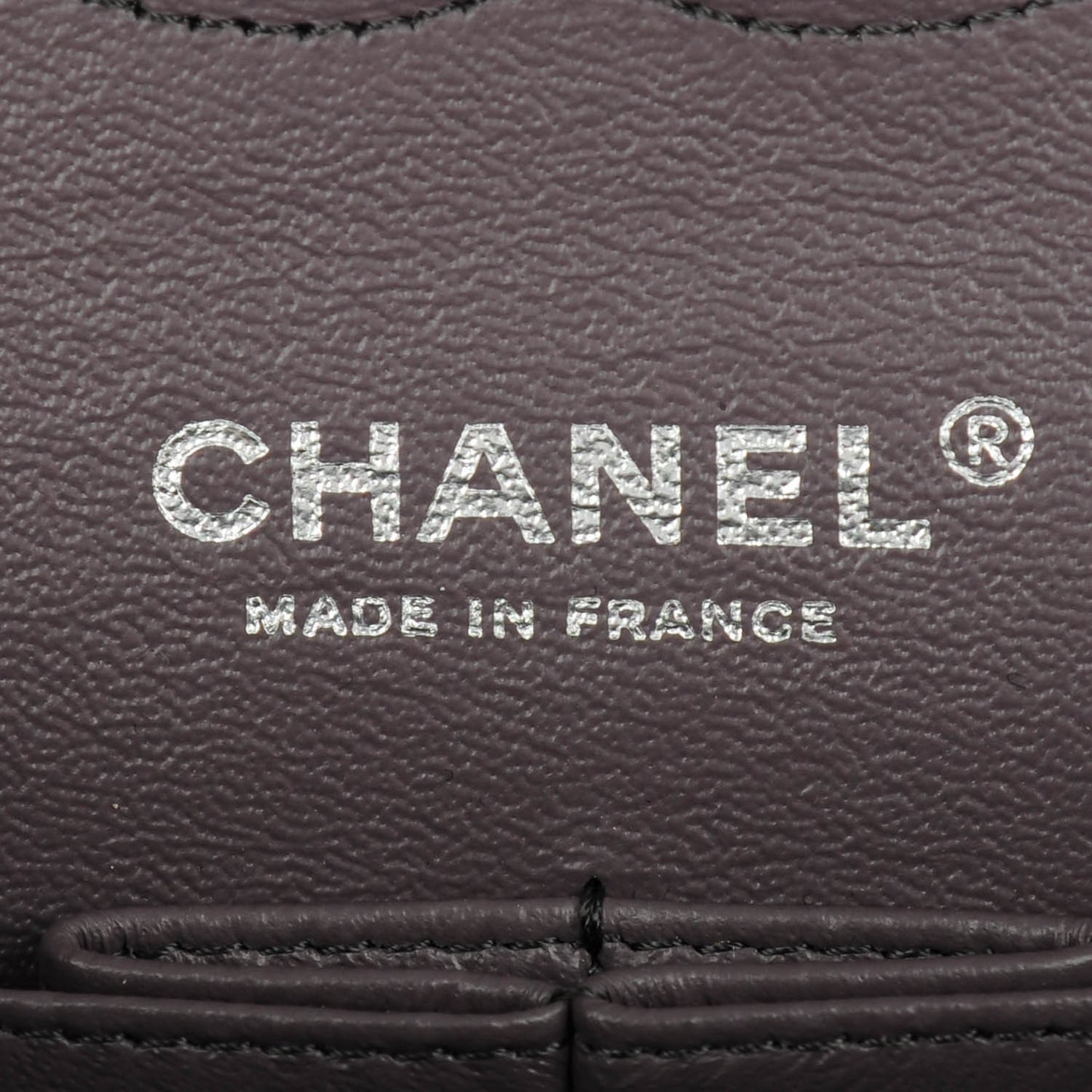 Iridescent Goatskin Quilted Medium Flap Purple