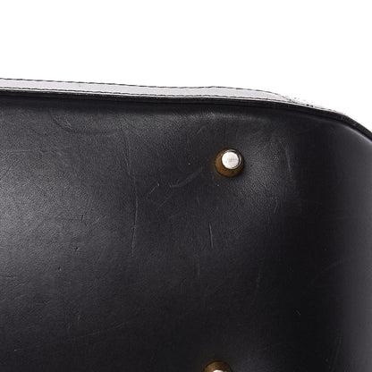 Burberry Bridle Calfskin House Check Small Orchard Bowling Bag Black 10 of 20