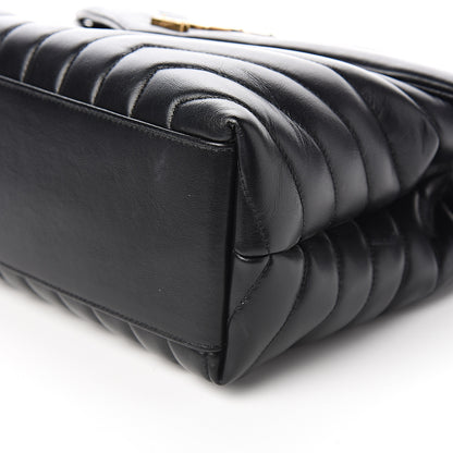 Saint Laurent Calfskin Y Quilted Monogram Medium Loulou Chain Satchel Black 10 of 11