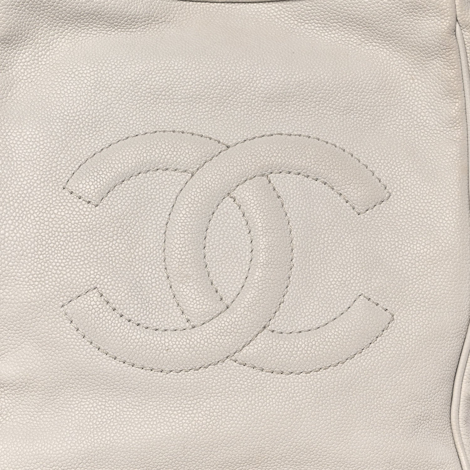 Chanel Caviar Timeless CC Shopping Tote White 13 of 13