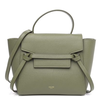Celine Grained Calfskin Nano Belt Bag Light Khaki 1 of 8