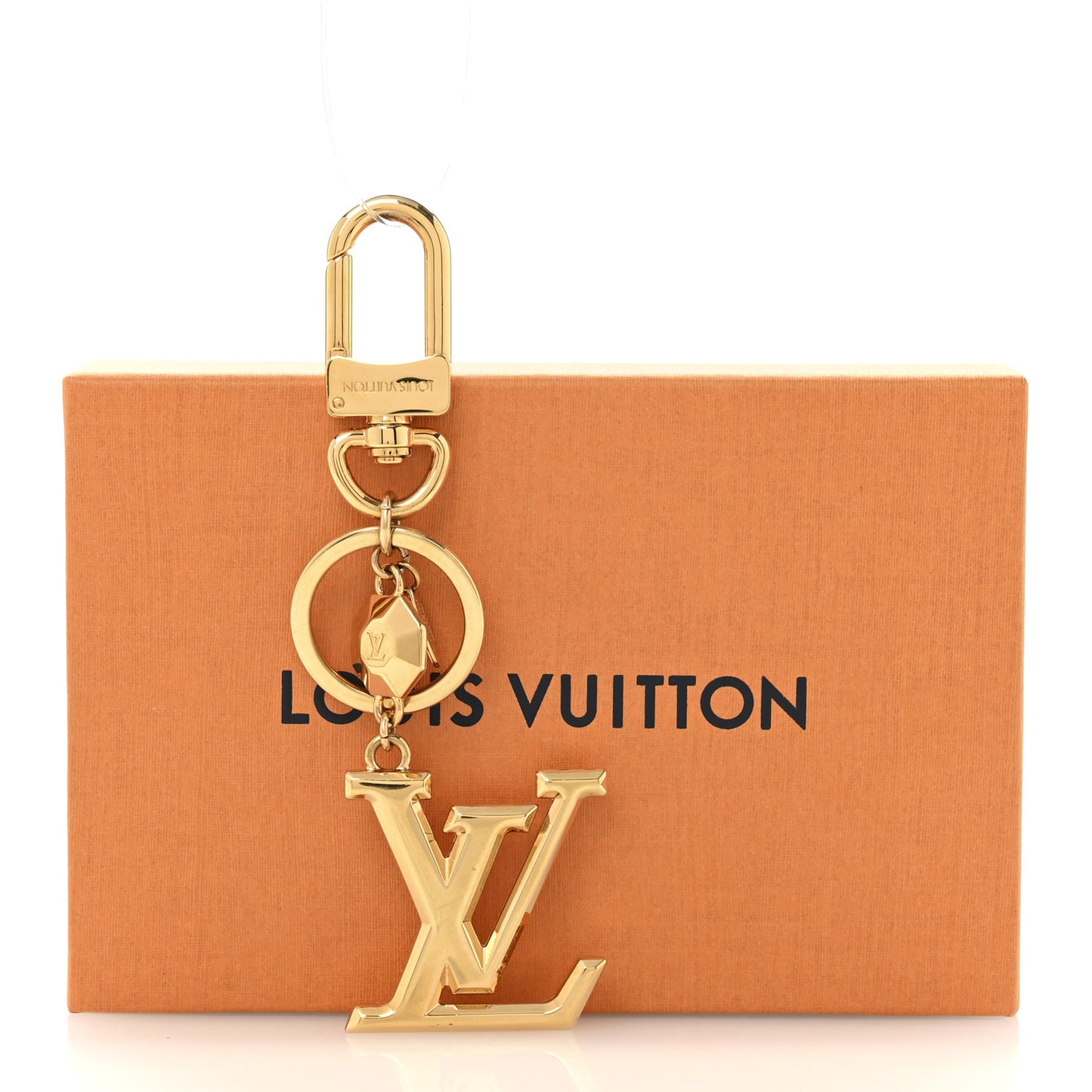 LV Facettes Bag Charm Key Holder Gold