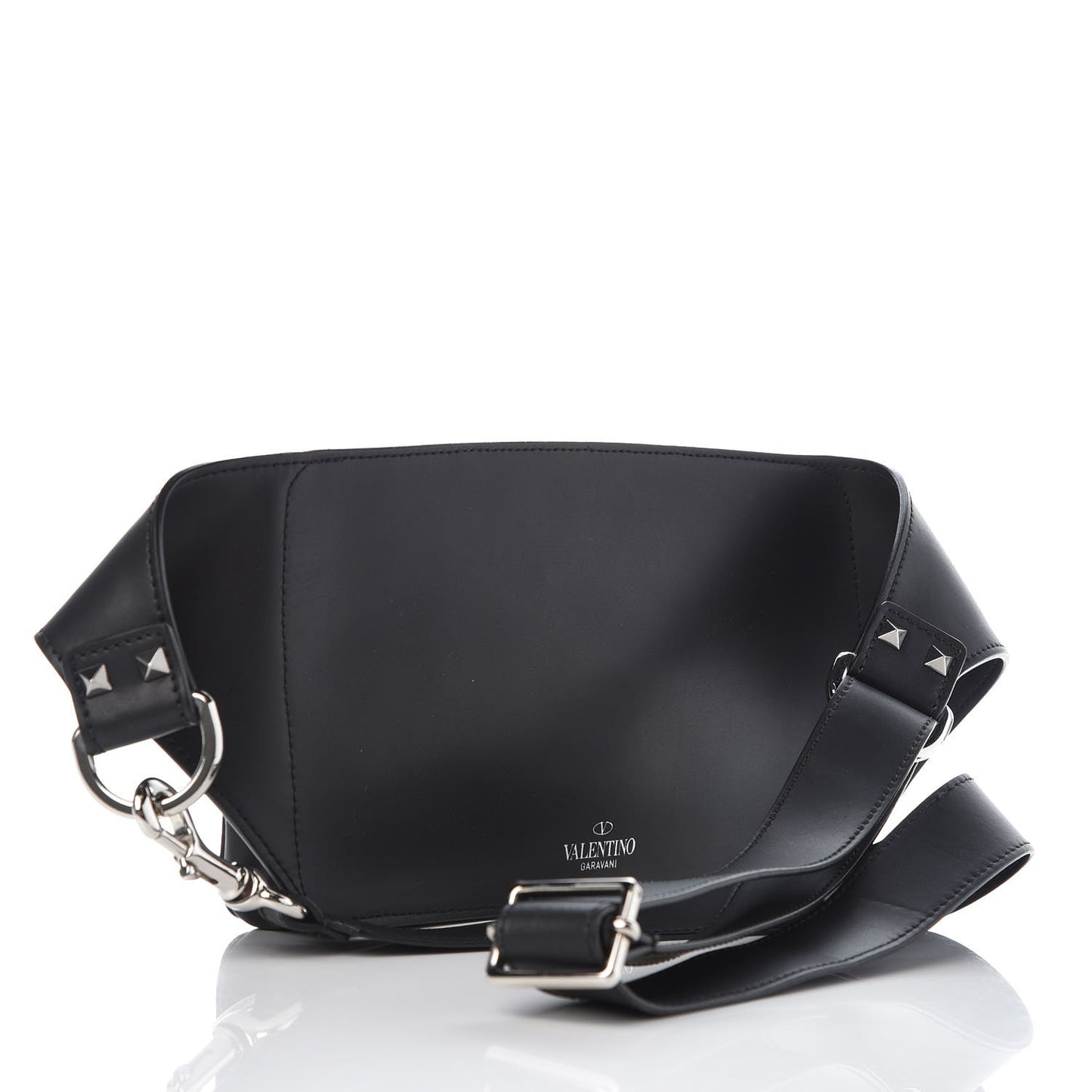 Calfskin VLTN Belt Bag Black White