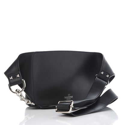 Valentino Garavani Calfskin VLTN Belt Bag Black White 4 of 7