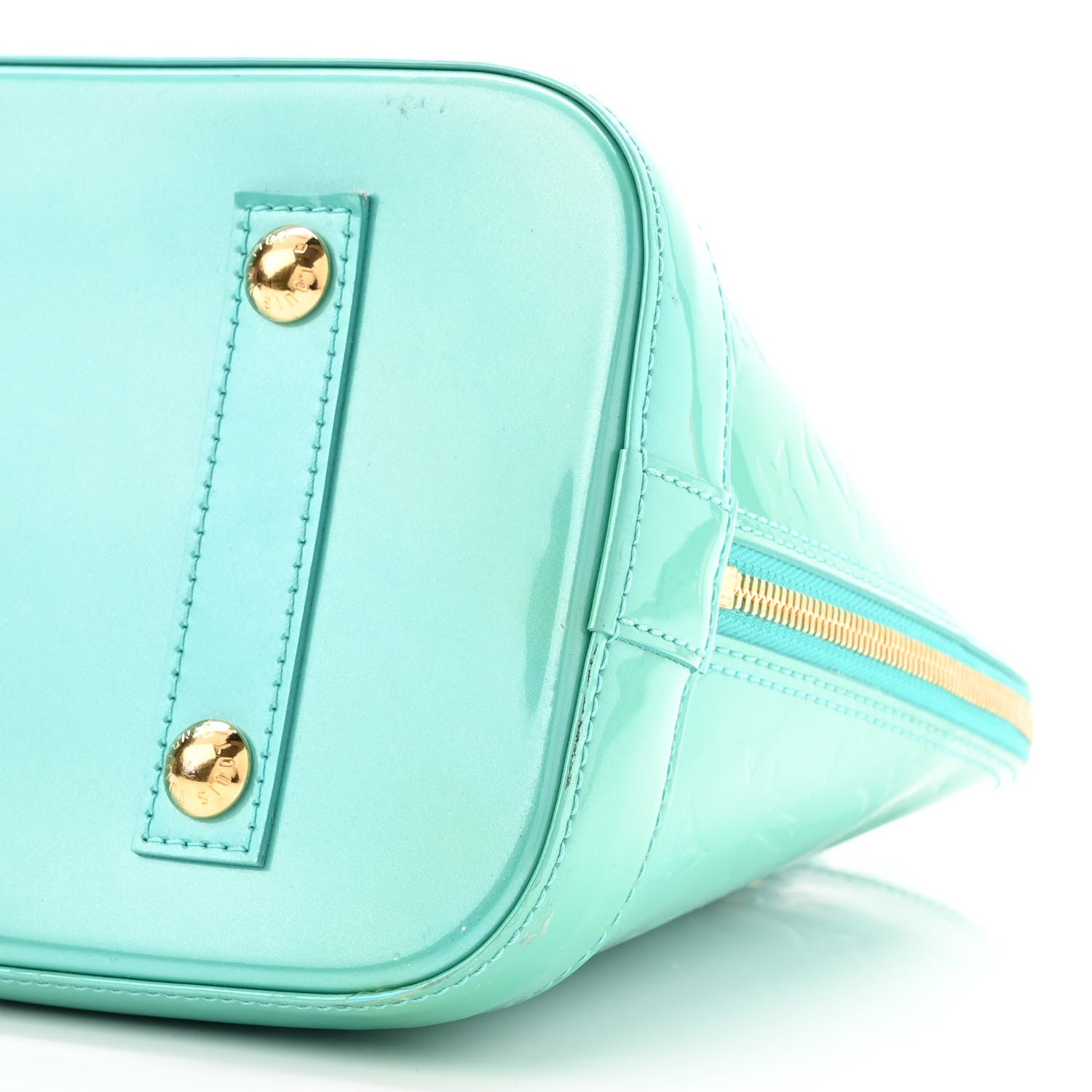 Louis Vuitton Vernis Alma PM Blue Lagon 9 of 10