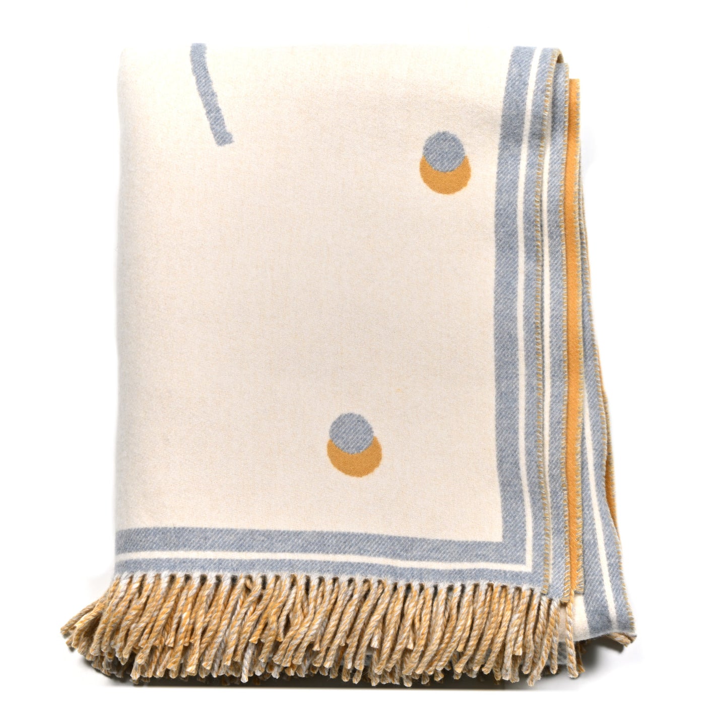 Merinos Wool Cashmere Cheval Cabriolet Blanket Galet