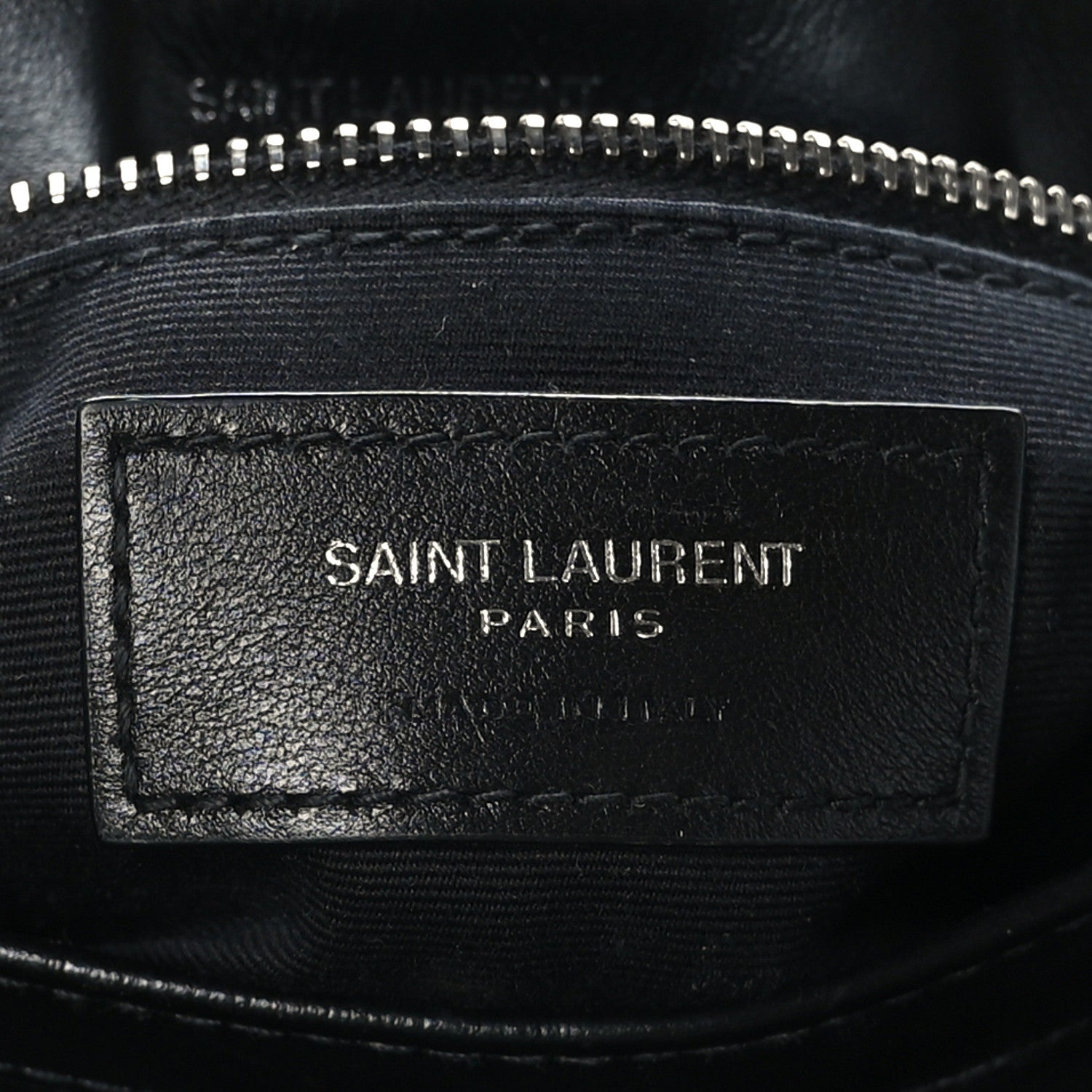 Saint Laurent Calfskin Y Quilted Monogram Toy Loulou Crossbody Bag Black 7 of 9