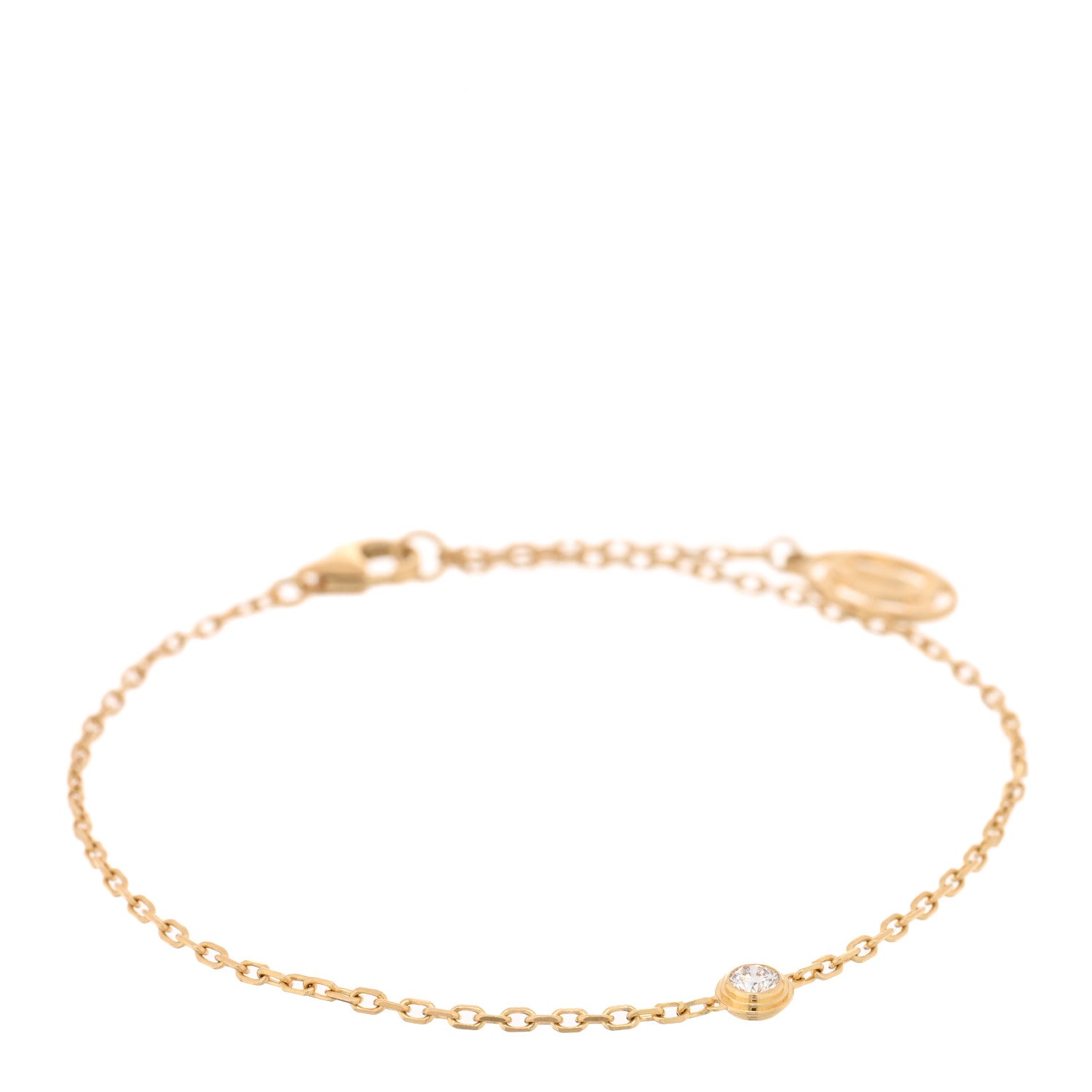 Cartier 18K Yellow Gold Diamond SM D'Amour Bracelet 1 of 3