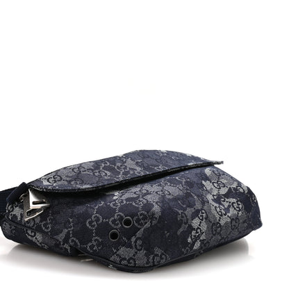 Gucci Denim GG Monogram Camouflage Belt Bag Blue 3 of 9