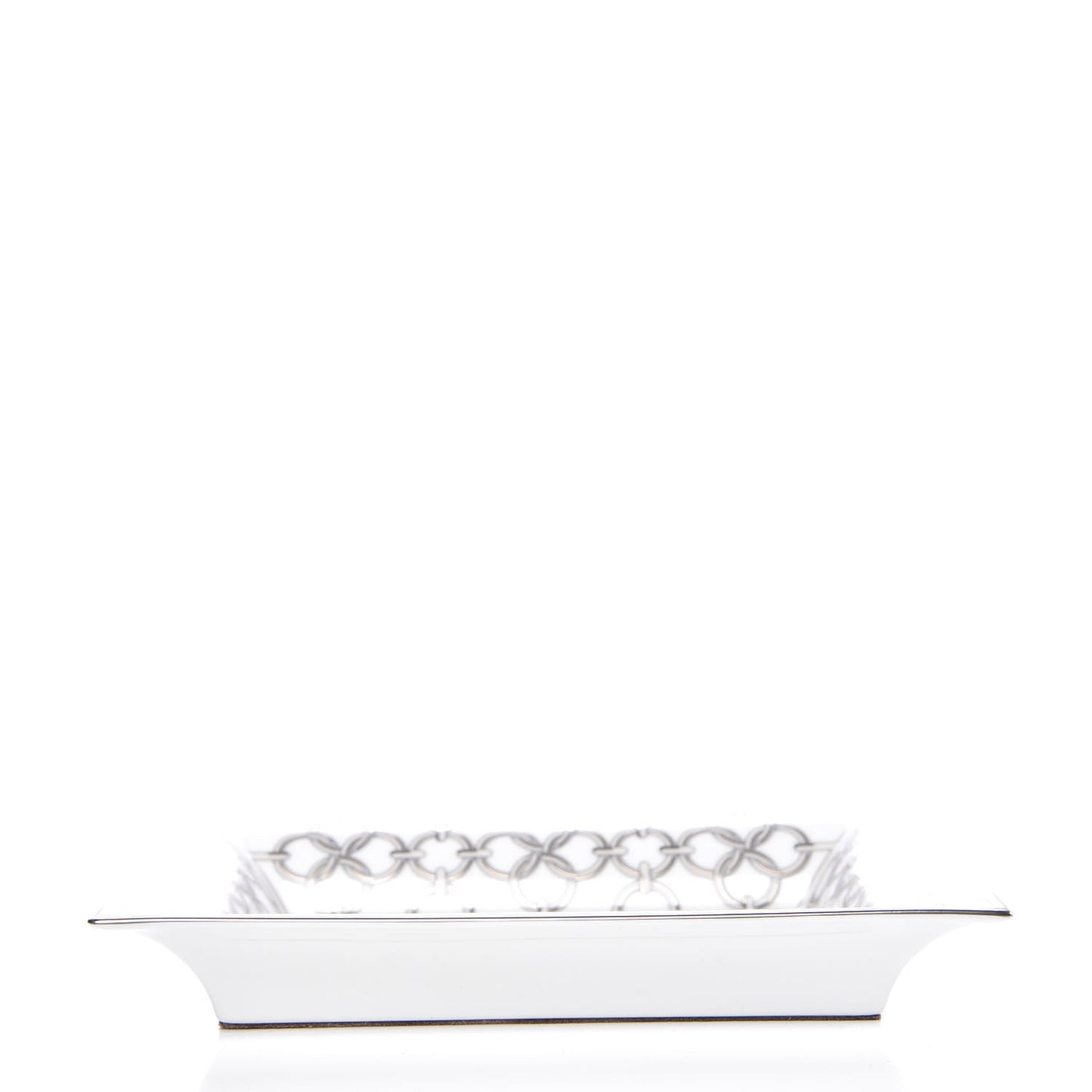Porcelain Cote de Maillons Change Tray Argent