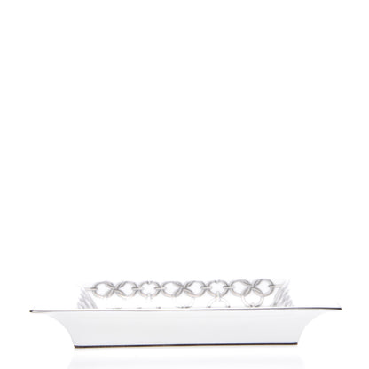 Hermes Porcelain Cote de Maillons Change Tray Argent 3 of 6