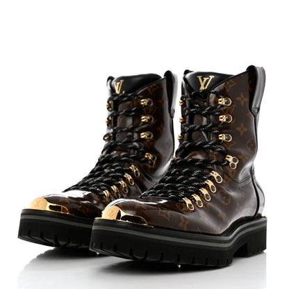 Louis Vuitton Monogram Glaze Mens Outland Ankle Boots 10 3 of 9