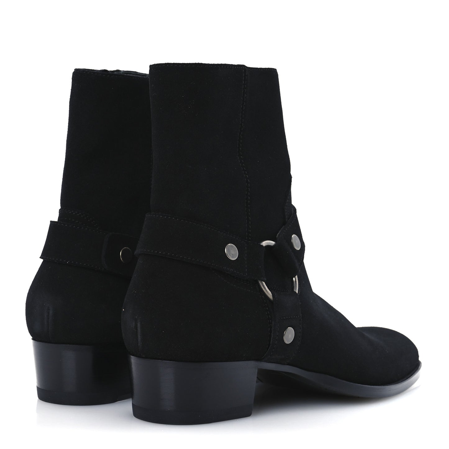 Suede Mens Wyatt Harness Boots 41 Black