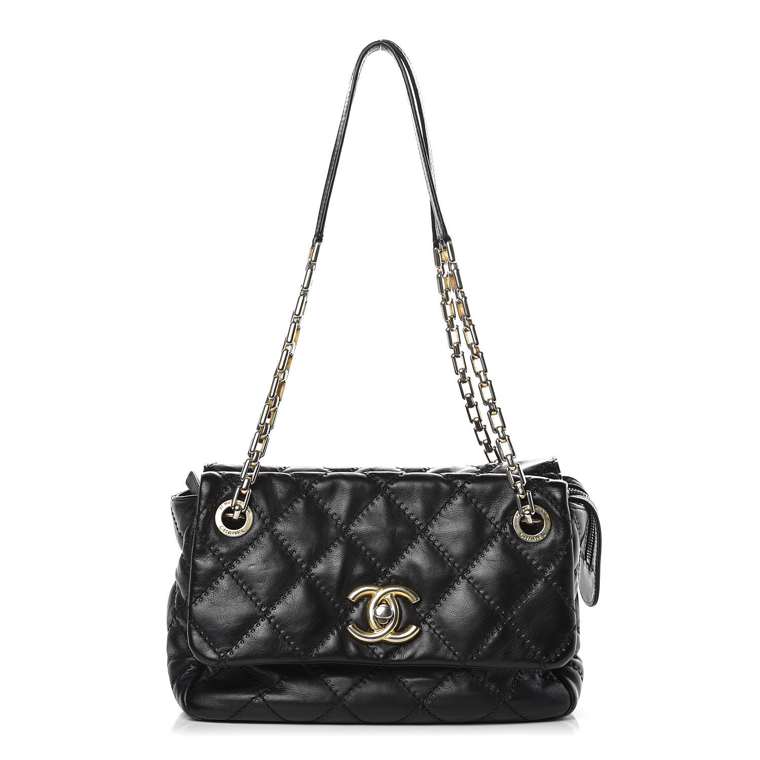 Chanel Calfskin Quilted Retro Chain Camera Case Black 1 of 16