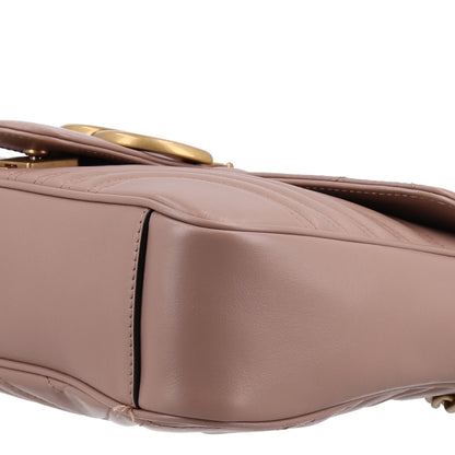 Gucci Calfskin Matelasse Medium GG Marmont Shoulder Bag Porcelain Rose 18 of 19