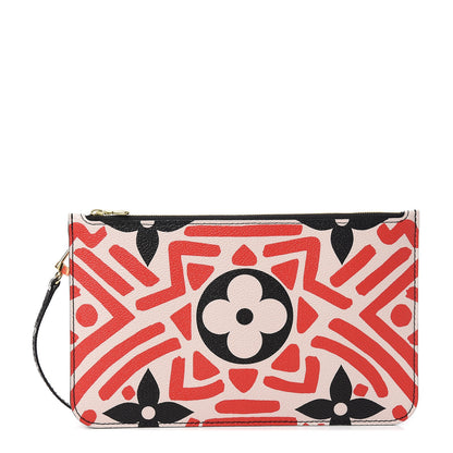 Louis Vuitton Monogram Giant Crafty Neverfull MM GM Pochette Creme Rouge Black 1 of 6