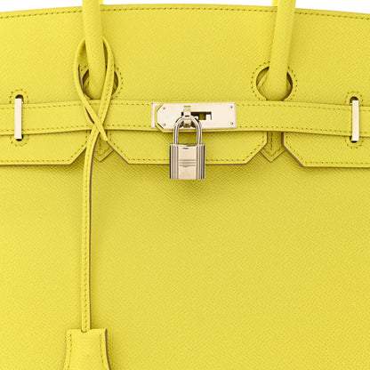 Hermes Epsom Birkin 35 Lime 8 of 10