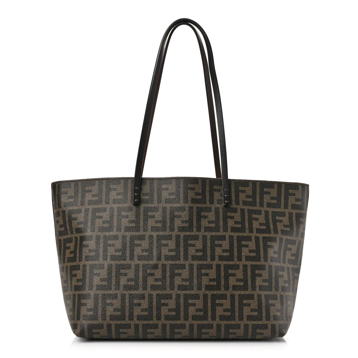 Fendi Zucca Spalmati Small Roll Tote Tobacco Moro 1 of 10