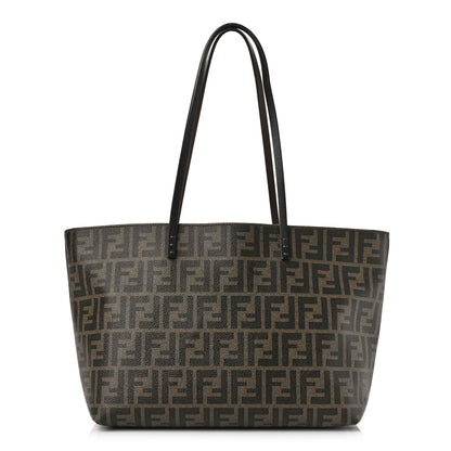 Fendi Zucca Spalmati Small Roll Tote Tobacco Moro 1 of 10