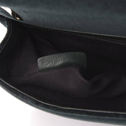 Burberry Velvet Quilted Small Lola Bag Dark Green 8 of 9