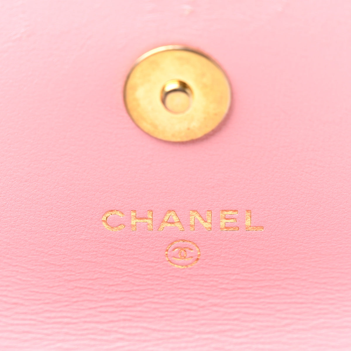 Chanel Lambskin Quilted Chain Top Handle Clutch With Chain Light Pink 6 of 11