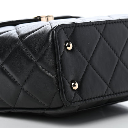 Chanel Lambskin Quilted Small Box Bag Black 8 of 13