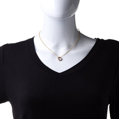 Cartier 18K Pink Yellow White Gold Baby Trinity Pendant Necklace 2 of 9