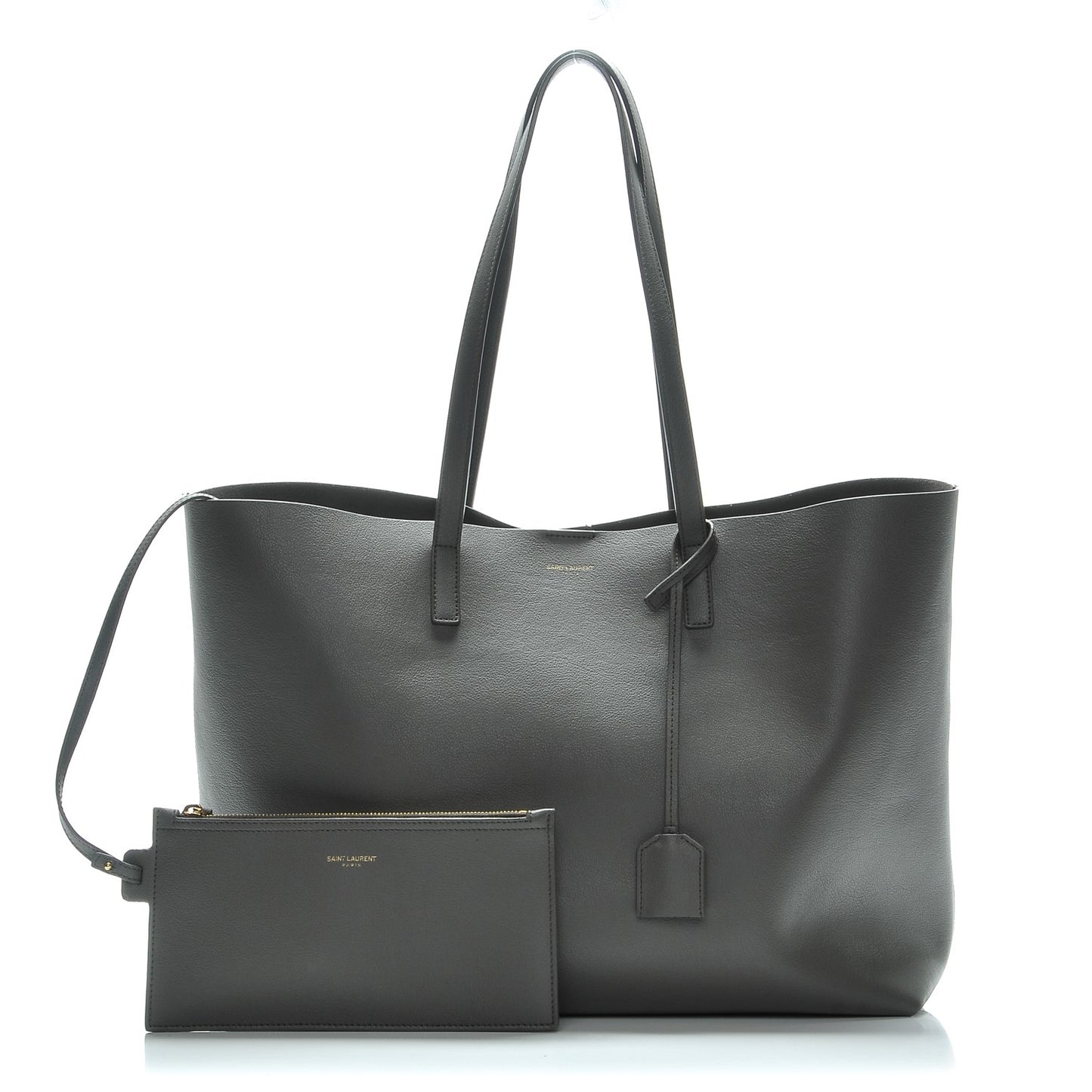 Calfskin Large Shopping Tote Earth