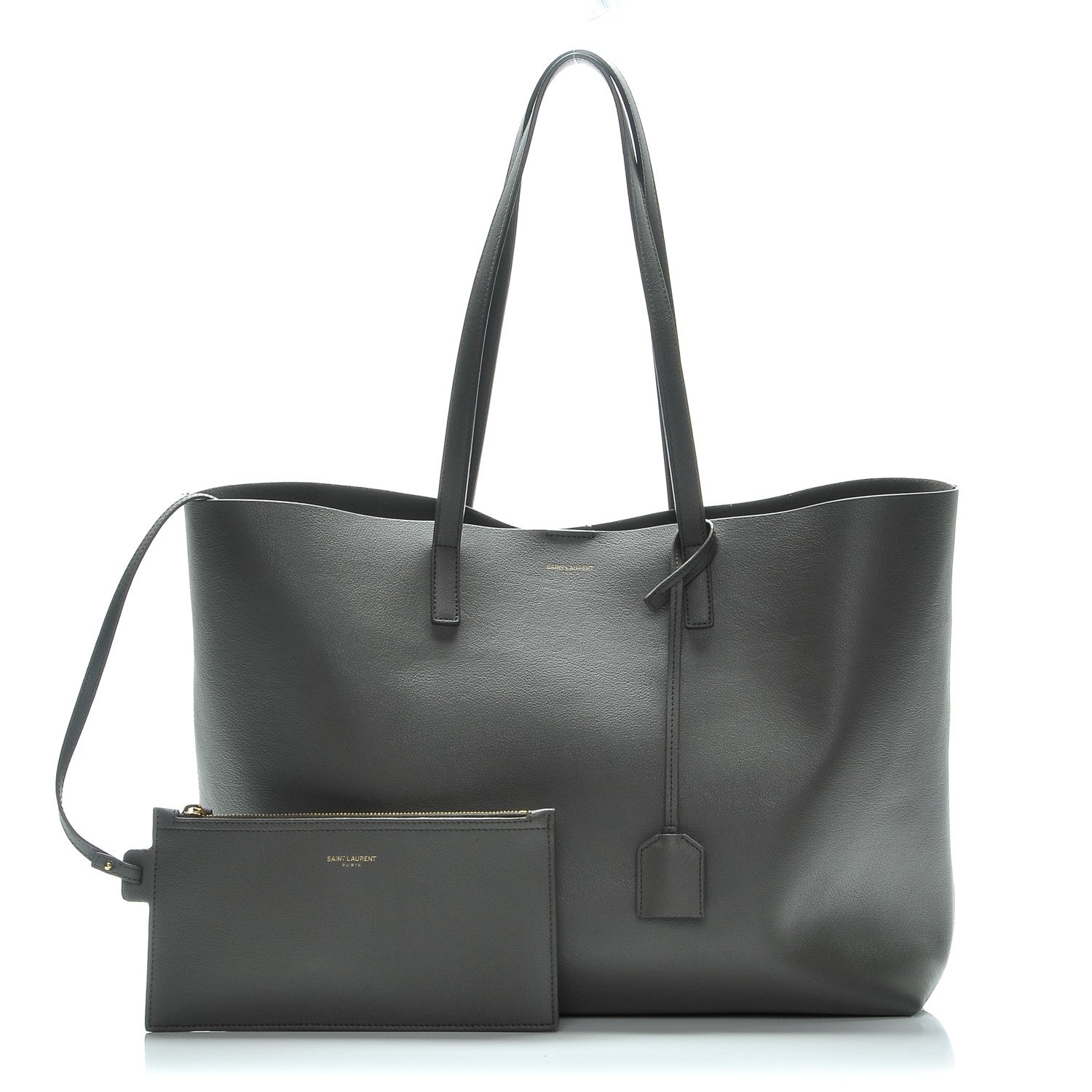 Saint Laurent Calfskin Large Shopping Tote Earth 5 of 9