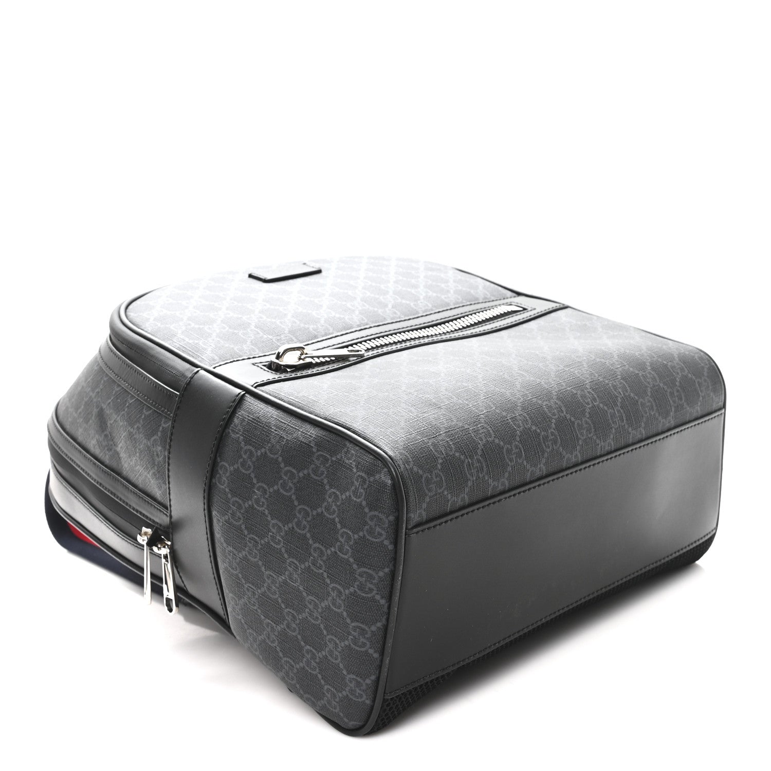 Gucci GG Supreme Monogram Backpack Grey Black 3 of 8